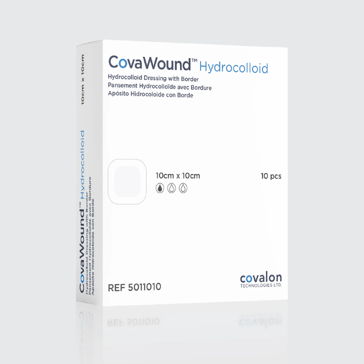 CovaWound Hydrocolloid with border carton