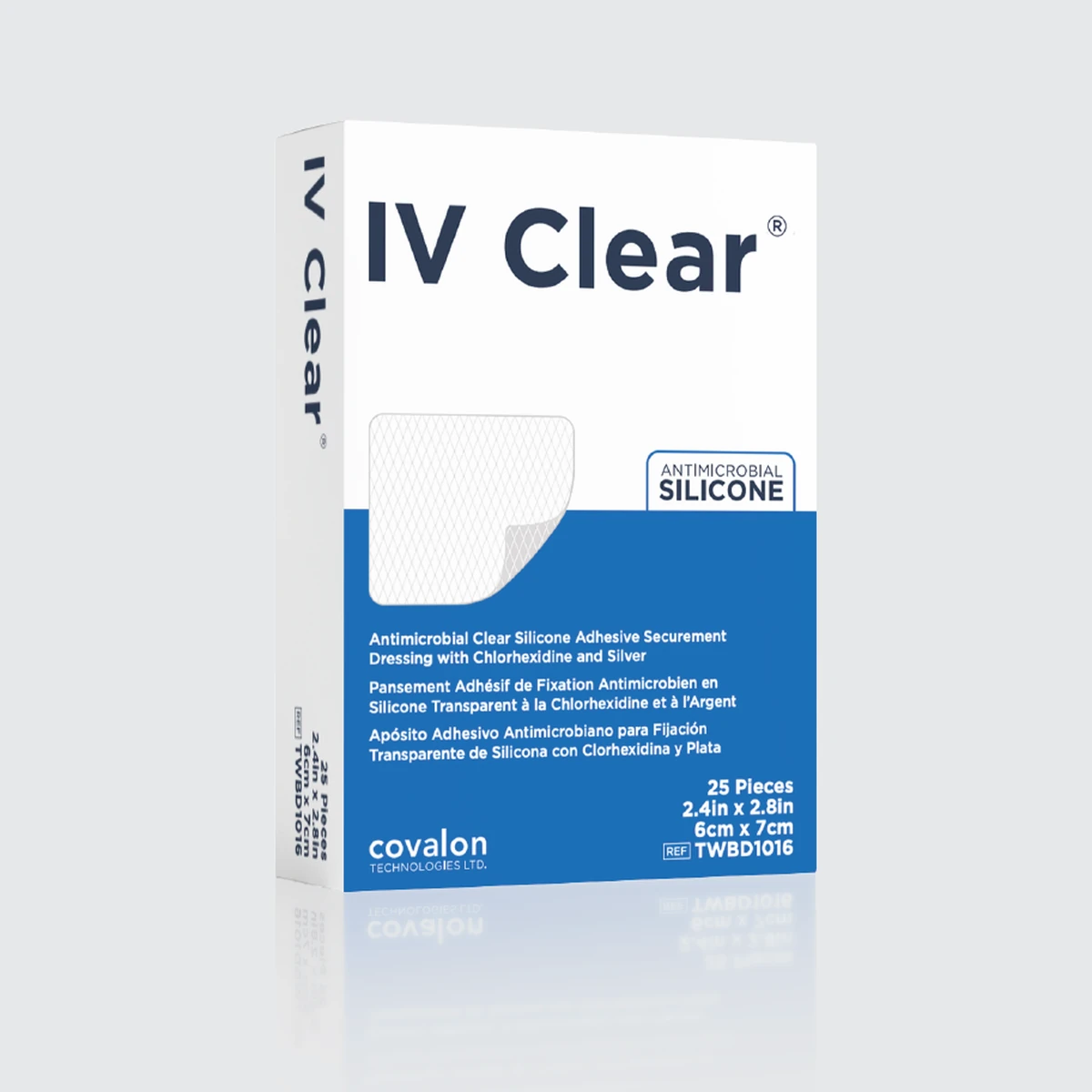 IV Clear cover dressing carton